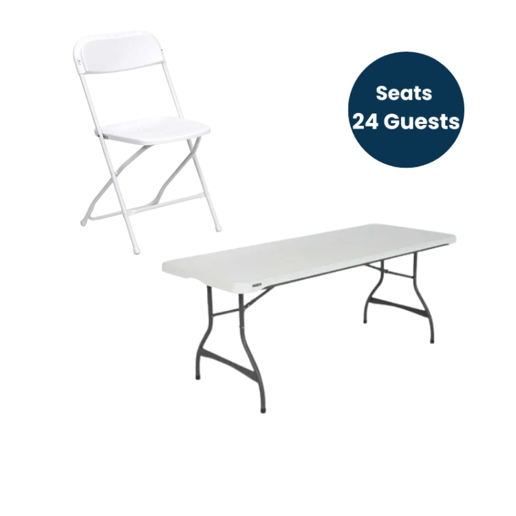 Table & Chair Package – 24 Guests