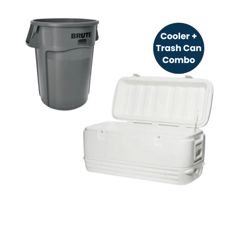 Cooler & Trash Can Package